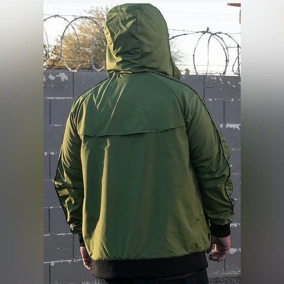 Dixxon Windbreaker Hooded Jacket Men’s XL The Waterfront Green water-resistant - Picture 4 of 15
